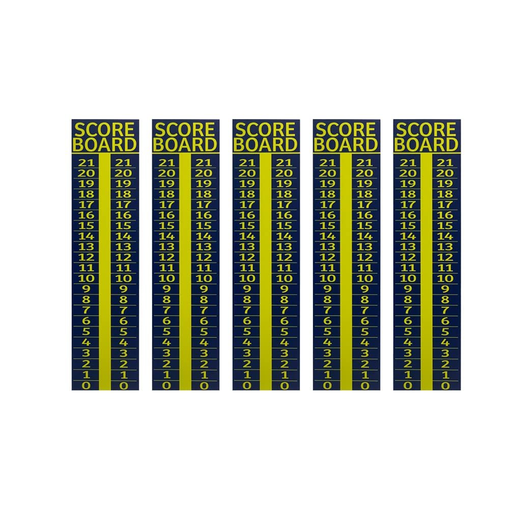 5 pack - Cornhole Scoreboard/Score Keeper Sign/Horseshoe Score/Score/Bean Bag Toss (Blue)