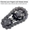 Bike Chain Gear Fidget Spinner, Metal Sprocket Chain Fidget Toy Stress Anxiety Relief Fidget Toy Finger Spinning Toy, Stainless Steel Mechanics W/Smooth Bearings EDC Novelty Toy Gift for Teen Boys view 2