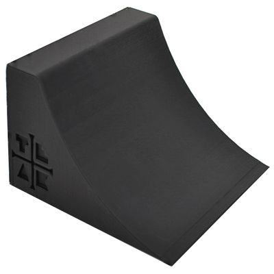 Teak Tuning Fingerboard Quarter Pipe - 4 x 4 x 2.25 - Black Colorway