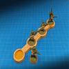 LITKO One Inch Coherency Tray, 4-Figure Line Formation, 25mm Circle Bases Compatible with Warhammer view 3