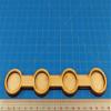 LITKO One Inch Coherency Tray, 4-Figure Line Formation, 25mm Circle Bases Compatible with Warhammer view 4