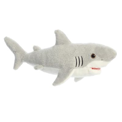 Aurora Adorable Flopsie Great White Shark Stuffed Animal - Used to Create Imaginative Play Adventures - Perfect for Birthdays, Kids and Adults, All Ages - Gray 13.5 Inches