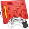Magnetic Drawing Board for Kids - Includes Magnet Board, Attached Stylus Pen, 25 Double-Sided Ideas Cards - Fun Travel & Car Ride Activities view 1