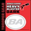 BrickArms Trooper Gear Blaster Reloaded Weapon Gun for Minifigures Star Galactic Wars (Red Dark Blaster Heavy) view 3