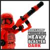 BrickArms Trooper Gear Blaster Reloaded Weapon Gun for Minifigures Star Galactic Wars (Red Dark Blaster Heavy) view 4