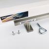 WDTMEEZU Fingerboard Flat Rail Professional Prop for Finger Skateboard Made of Metal 10" Long view 2