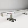 WDTMEEZU Fingerboard Flat Rail Professional Prop for Finger Skateboard Made of Metal 10" Long view 3