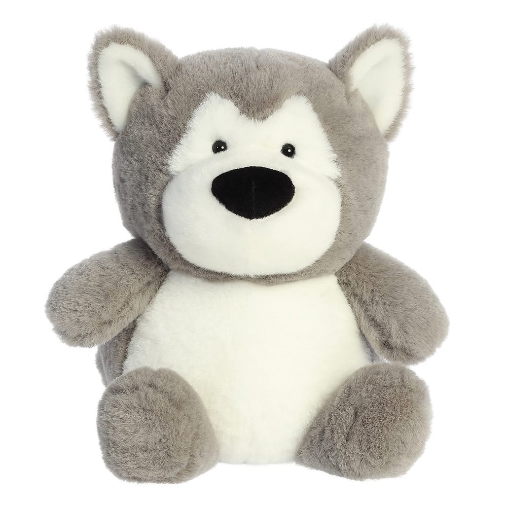 Aurora Adorable Stubez Hero Husky Stuffed Animal - Cuteness Overload - Endless Fun - Gray 8.5 Inches