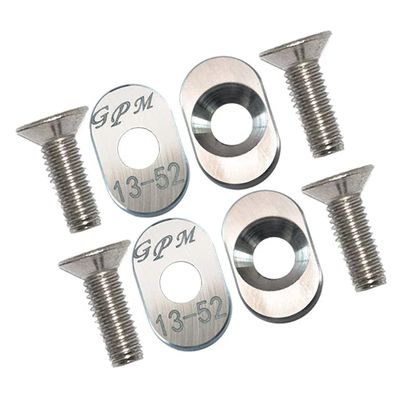 TRAXXAS SLEDGE MONSTER TRUCK Aluminium 7075-T6 Fixing Motor Base ReinfoRCement - 8pcs set - GPM SLE007 [SLE007]