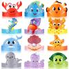 24 Pcs Under the Sea Party Hats - Ocean Theme Headbands for Girls and Kids, Sea Animals Paper Crowns for Birthday Decoration view 1