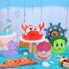 24 Pcs Under the Sea Party Hats - Ocean Theme Headbands for Girls and Kids, Sea Animals Paper Crowns for Birthday Decoration view 4