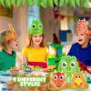 Gersoniel 24 Pcs Dinosaur Birthday Party Hats, Favors, Headbands, and Paper Crowns for Kids - Dinosaur Theme Decoration view 4