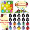 Wooden Counting Ladybugs Montessori Counting Toys for Toddlers Learning Education Toy Ladybugs Puzzle Numbers Matching Preschool Math Board Games Develop Fine Motor Skills for 3 4 5 Year Old Kids view 2
