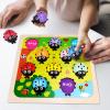Wooden Counting Ladybugs Montessori Counting Toys for Toddlers Learning Education Toy Ladybugs Puzzle Numbers Matching Preschool Math Board Games Develop Fine Motor Skills for 3 4 5 Year Old Kids view 3