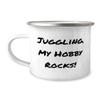 Beautiful Juggling, Juggling. My Hobby Rocks!, Gag Holiday 12oz Camper Mug From Friends view 1