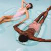 FUNBOY Giant Inflatable Clear Blue Mesh Chair Pool Float, Water Hammock, Pool Floats for Adults, Perfect for a Summer Pool Party view 3