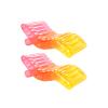 FUNBOY Giant Inflatable Luxury Clear Rainbow Chaise Lounger, Chair Pool Float, Transparent Tri-Color Material, Cool Adult Float, Perfect for a Summer Pool Party - Bundle Pack of 2 view 1