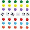 COMSREV 30 Wahoo Board Game Replacement Marbles 5 Each of 6 Colors, 6 Dice and a Play Bag for Wahoo Board Game.(0.55 inches) view 2
