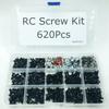 620Pcs RC Screw Kit Screws Assortment Set M3 M4 Hex Nut Shell Buckle RC Repair Tool Kit Hardware Fastener for 1/8 1/10 1/12 1/16 Scale RC Cars Truck Crawler DIY Parts view 1