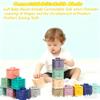 ELLECK Baby Montessori Sensory Toys for 0-6 6-12 Months, Teething Toys for Babies 0 3 6 9 12 18 Months, Infant, Newborn Rattle Teether, Blocks, Soft Stacking Rings, Ideal Baby Boy Girl Gifts Set view 2
