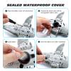 fromeasy Remote Control Dinosaur Toys for Kids 3 4 5 6 7, Mosasaurus Diving Toys RC Boat with Light and Spray Water for Swimming Pool Lake Bathroom Ocean Protector Bath Toys view 3