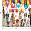 6 X 3.6ft Dog Happy Birthday Backdrop Dog Birthday Sign Banner Puppy Dogs Bday Photography Background Dogs Owner Bday Decoration Party Supplies Wall Decor Room Decor view 2