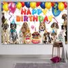 6 X 3.6ft Dog Happy Birthday Backdrop Dog Birthday Sign Banner Puppy Dogs Bday Photography Background Dogs Owner Bday Decoration Party Supplies Wall Decor Room Decor view 3