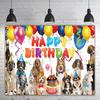 6 X 3.6ft Dog Happy Birthday Backdrop Dog Birthday Sign Banner Puppy Dogs Bday Photography Background Dogs Owner Bday Decoration Party Supplies Wall Decor Room Decor view 4