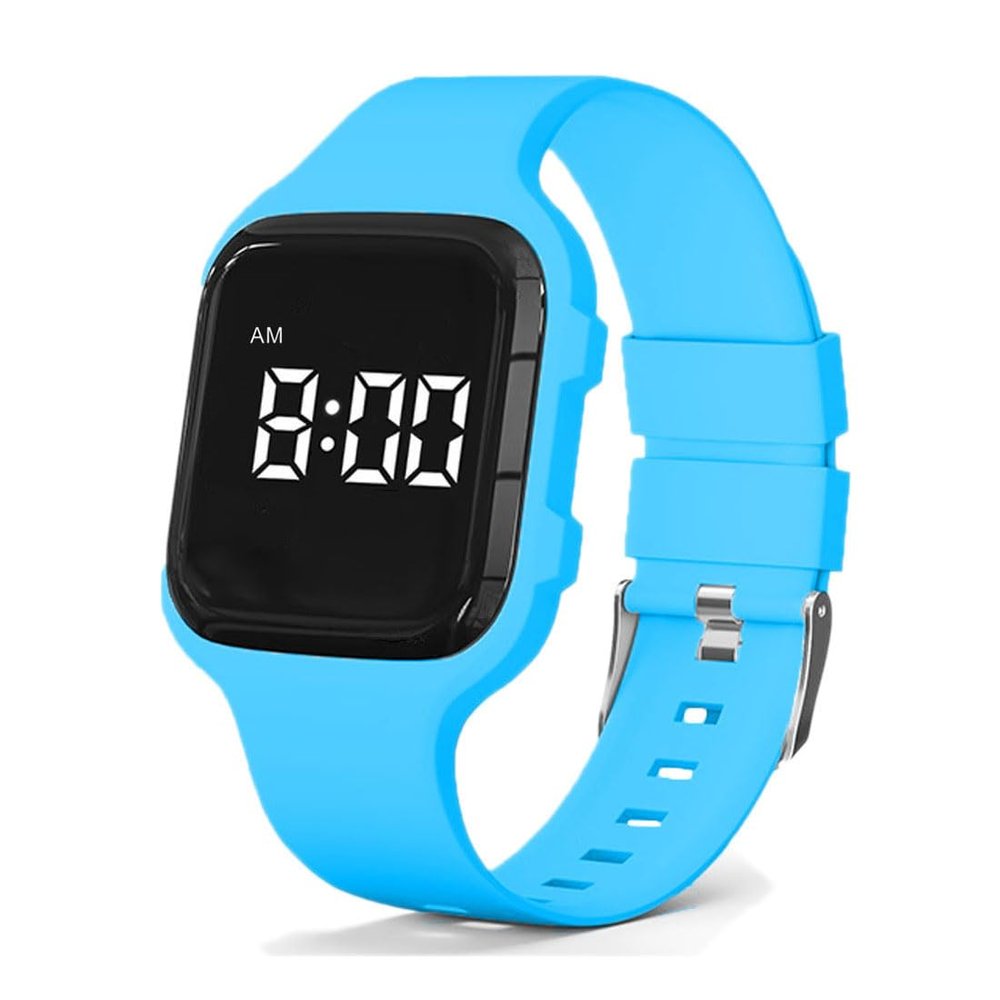 e-vibra Vibrating Alarm Watch, Potty Training Watch Water Resistant Medical Reminder Wristband with 15 Daily Alarms (Blue)