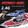 wangch 2.4G Remote Control Boat, Full-Featured Large Size Remote Control Police Patrol Boat, Electric Speedboat Model Boat, Water Toys Gift for Children view 2