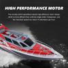 wangch 2.4G Remote Control Boat, Full-Featured Large Size Remote Control Police Patrol Boat, Electric Speedboat Model Boat, Water Toys Gift for Children view 3