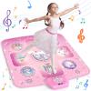 GirlsHome Dance Mat - Unicorn Toys for Girls Electronic Dance Pad with 5 Game Modes, Built-In Music, Touch Sensitive Light Up LED Kids Musical Mat, Christmas & Birthday Gift for Toddler Girls 3-12 view 1