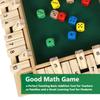 GOTHINK 1-4 Player Shut The Box Dice Game, 11.5-inch Wooden Board Table Math Game with 10 Dices - Math & Decision Skills for Adults/Kids, Perfect for Home Class Parties & Pubs - Classic Tabletop Fun view 4