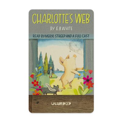 Yoto Charlotte's Web by E. B. White Kids Audio Card for Use with Player & Mini All-in-1 Audio Player, Educational Screen-Free Listening with Fun Stories for Playtime, Bedtime & Travel, Ages 8+