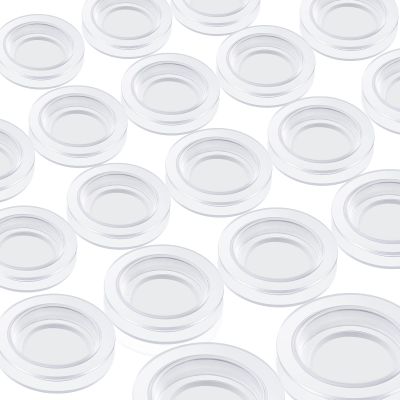 Boao 20 Pieces Piggy Bank Stopper Replacement Piggy Bank Plugs Bulk Rubber Saving Box Stopper(7 Sizes,Clear)