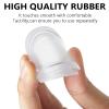 Boao 20 Pieces Piggy Bank Stopper Replacement Piggy Bank Plugs Bulk Rubber Saving Box Stopper(7 Sizes,Clear) view 3