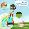 OLAKIDS Inflatable Water Slide, 6 in 1 Bounce House with Slide Climbing Wall Splash Pool Basketball Rim Water Gun, Outdoor Water Park Jumping Castle Inflatable Obstacle Course for Kids Backyard view 3