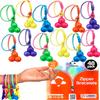 UpBrands 48 Upgraded Pop-It Zipper Bracelets For Kids, ADHD Fidget Toys, Fidgets For Kids, Anxiety Relief Fidget Toys, Kit For Halloween Trinkets, Goody Bags & Easter Eggs Hunt Fillers view 1