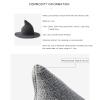 BULINGNA Halloween Witch Hat for Women Girls, Foldable Wide Brim Spire Knitted Wool Wizard Hat for Halloween Party Cosplay Costume (Kids, Purple) view 4