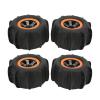 4Pcs Rc Car Tires,Rubber Rc Car Wheel for 104009 104001 for 9125 9116 for F10 F14 F19 1/12 1/10 Rc Cars Car Model Accessory view 1