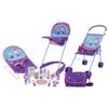 509 Crew Mermaid 19 Piece Set: Doll Travel, Feed, Sleep n Play Set - Half Folding Doll Stroller, Bouncer, Highchair, 15 Piece Accessories & Diaper Bag/Handbag, Kids Pretend Play Ages 3+ (T820028) view 1