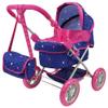 509 Crew 509 Unicorn Doll Pram - Kids Pretend Play, Large Wheels, Retractable Canopy, Cup Holder & Carry Bag, Ages 3+ (T724029),Pink view 1