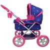 509 Crew 509 Unicorn Doll Pram - Kids Pretend Play, Large Wheels, Retractable Canopy, Cup Holder & Carry Bag, Ages 3+ (T724029),Pink view 2
