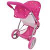 509 Crew Garden Doll Jogger Stroller - Kids Pretend Play, Front Bumper Bar, Swivel Wheels, Safety Harness & Retractable Canopy, Ages 3+ view 4