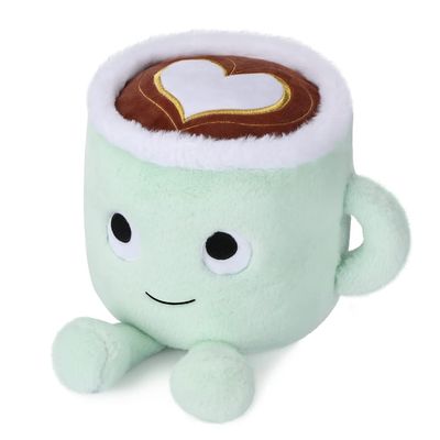AULUDA Latte Plush Toy, 30 cm Stuffed Coffee Mug Plushie Pillow Doll, Soft Cup Fluffy Friend, Hugging Cushion - Present for Every Age (Latte)