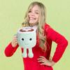 AULUDA Latte Plush Toy, 30 cm Stuffed Coffee Mug Plushie Pillow Doll, Soft Cup Fluffy Friend, Hugging Cushion - Present for Every Age (Latte) view 2