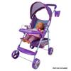 509 Crew 509: Mermaid Doll Travel System Stroller - Kids Pretend Play Stroller Set, Includes Shopping Basket, Retractable Canopy, Child Tray & Removable Car Seat, Ages 3+ (T716028) view 4