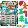 ArtCreativity Magic Growing Christmas Capsules, 2 Packs with 12 Expanding Capsules Each, Grow in Water, Cute Color Variety, Kids Christmas Party Favors, Contest Prize or Gift Idea view 1