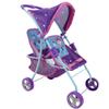 509 Crew Mermaid Twin Doll Stroller - Kids Pretend Play, Retractable Canopy, Easy to Fold for Storage & Travel, 2 Seats, Fits Dolls up to 18'', Ages 3+ view 1