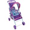 509 Crew Mermaid Twin Doll Stroller - Kids Pretend Play, Retractable Canopy, Easy to Fold for Storage & Travel, 2 Seats, Fits Dolls up to 18'', Ages 3+ view 2